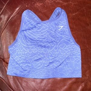 Gymshark Patterned Blue Sports Bra